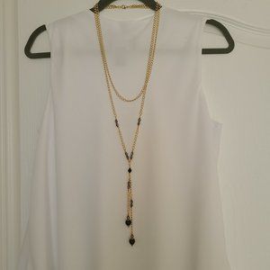 Elegant Black Swarovski Crystal Necklace